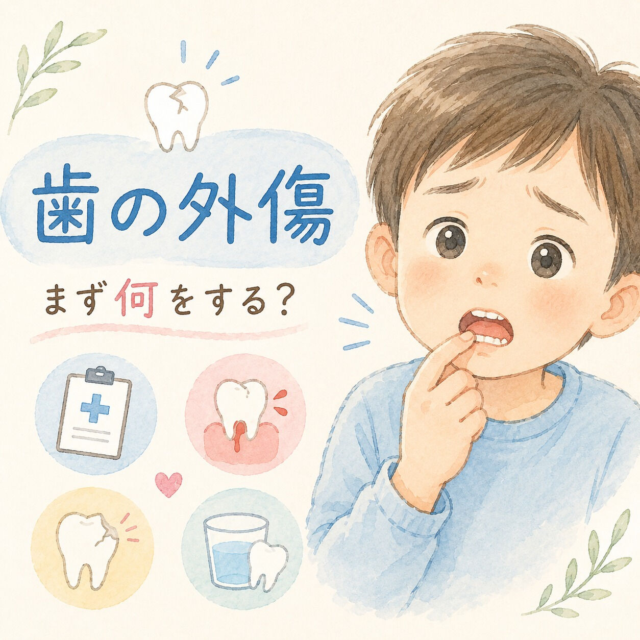 🦷歯の外傷：応急処置の基本